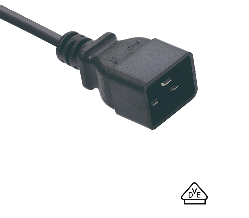 دوشاخه نر کانکتور ST6D IEC C20 مطابق با استانداردهای آلمانی