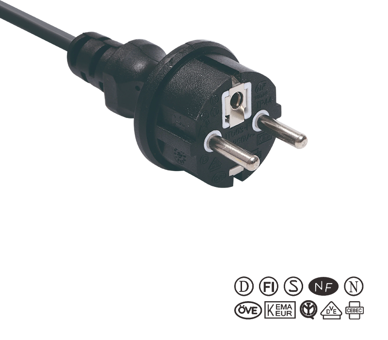 دوشاخه سه پین ​​استاندارد اروپایی JT003-F/FY003-F 16A 250 ولت
