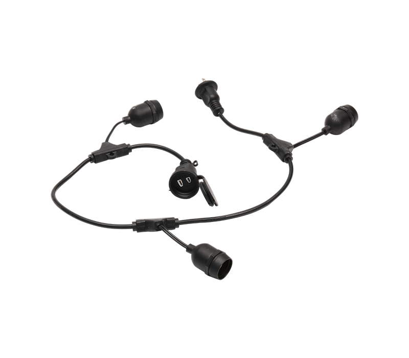 ریسمان چراغ تزئینی کریسمس LED با دوشاخه و پریز ضد آب ژاپنی